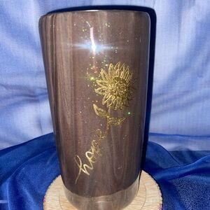 Brown and Gold Tumbler